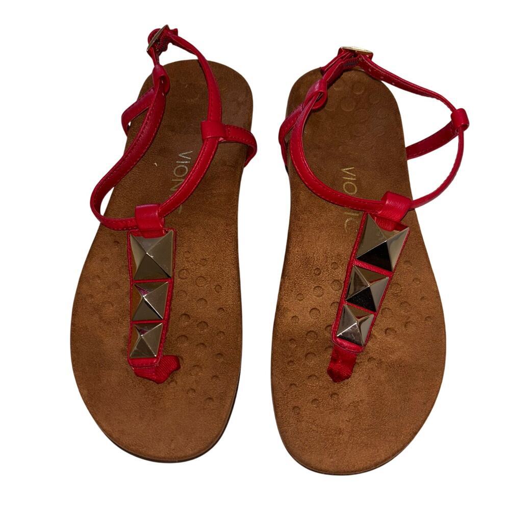 Vionic Onala Slingback Thong Sandals Women's Size US 7 UK 5 EUR 38 Red Color